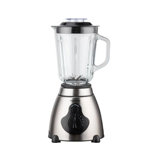 Nasco Mixeur 2 en 1 - 1.5Lt 300W - Acier Inox - Avec Broyeur  - Verre renforcé Incassable