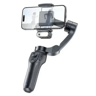 Yesido Gimbal Stabilisateur Smartphone 3 Axes – Suivi de Visage AI, Lumière d’Appoint, Bluetooth 5.0