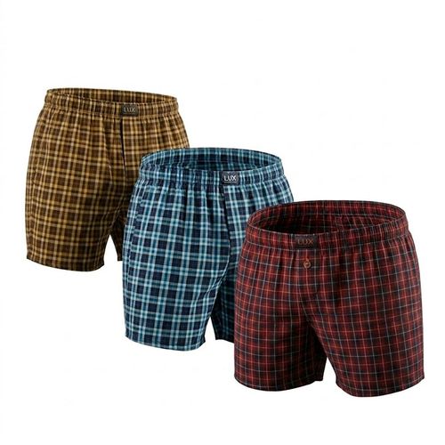 Lot de 3 Boxers Homme LUX PREMIUM Multicolores