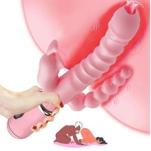 Stimulateur Intime Féminin 3 en 1 Rose – 12 Modes